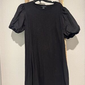 Black Puff Sleeve Dress
